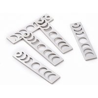 Tarnish Resistant 201 Stainless Steel Moon Phase Bar Pendant — Charms & Pendants