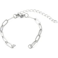 304 Stainless Steel Paperclip Chains for Bracelet Making with Clasps — Jewelry Making Tools