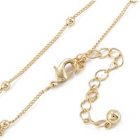 Collier Chaîne Satellite en Laiton, Plaqué Or 18K, 16,54 pouces — Collier pendentif