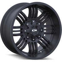 ION 144 Matte Black Wheels - 20x10 - 6x135 Bolt Pattern -19 Offset — Wheels & Rims