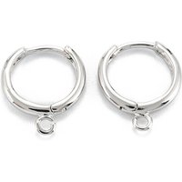 Trouvaille de Boucles d'Oreilles Huggie en Laiton avec Boucle Horizontale — Accessoires pour bijoux
