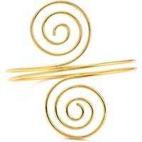 Bracelet de bras supérieur en spirale pour femmes - Doré