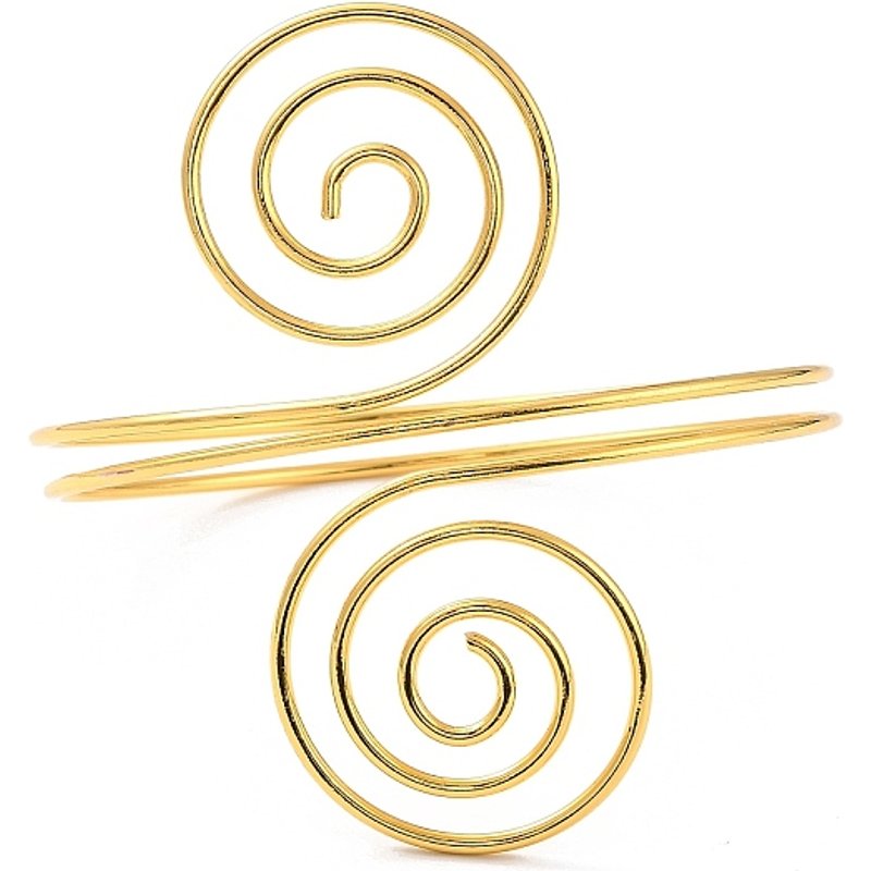 Bracelet de bras supérieur en spirale pour femmes - Doré — Bracelet Femme