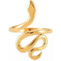 Bague ouverte serpent en acier inoxydable 304 pour femmes — Bijoux fantaisie