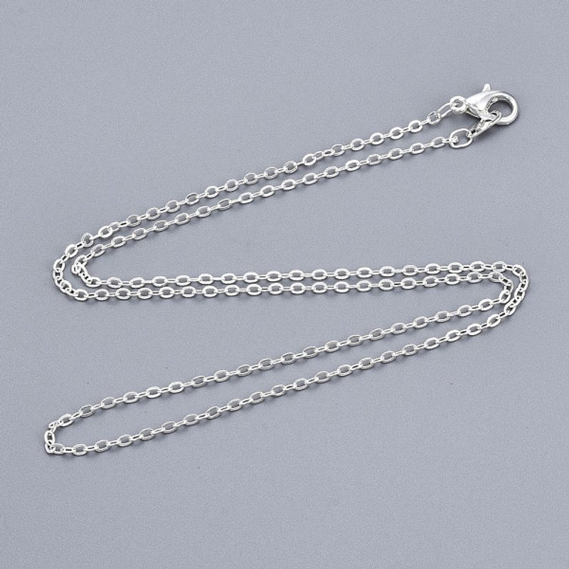 Brass Cable Chain Necklace with Stainless Steel Lobster Clasp, 18 inch — Pendant Necklace