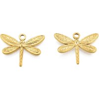 Pendentif Dragonfly en Acier Inoxydable 201, Plaqué Or