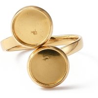 Composants de bague à bracelet ajustable en acier inoxydable 304 — Accessoires pour bijoux