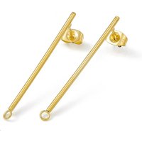 Trouvailles de boucles d'oreilles à clou en acier inoxydable 304, doré — Accessoires pour bijoux