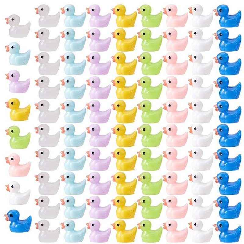 80 Pcs Mini Resin Ducks for Garden and Home Decor — Wall Decor