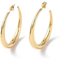 Boucles d'oreilles demi-hoop en acier inoxydable 304 avec ionisation — Boucles d'oreilles créoles