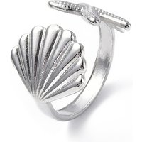Bague ouverte en acier inoxydable 304 avec étoile de mer pour femmes — Bijoux fantaisie