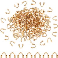 Unicraftale 150Pcs Protecteurs de Fil en Acier Inoxydable Plaqué Or 18K — Accessoires pour bijoux