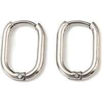 Boucles d'oreilles créoles huggie en acier inoxydable résistant à l'oxydation — Boucles d'oreilles créoles