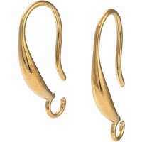 Ion Plating 304 Stainless Steel Earring Hooks with Open Loop — Jewelry Findings