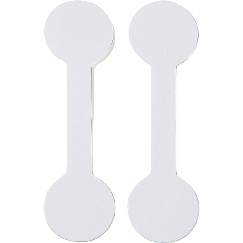 Étiquettes de Prix en Papier Blanc Pliantes pour Bijoux — Rangement et présentation