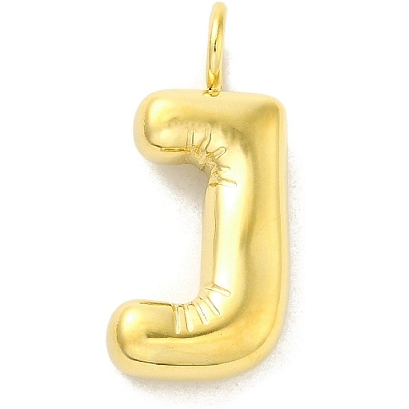 Ion Plating 304 Stainless Steel Balloon Letter J Pendant — Charms & Pendants