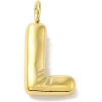 Ion Plating 304 Stainless Steel Balloon Letter Charm - Letter L