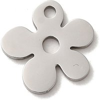 Charm en Acier Inoxydable 201, Découpe Laser, Fleur — Breloques et pendentifs