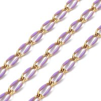 Ion Plating 304 Stainless Steel Twisted Oval Link Chains, 16.40 Feet — Chains, Wire & Cord