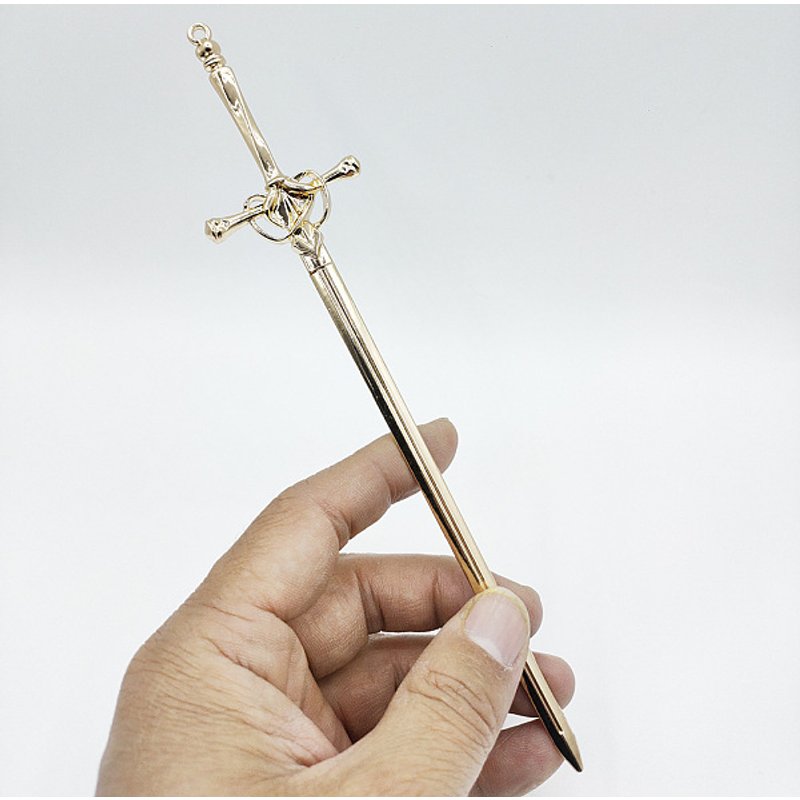 Épingle à cheveux Alloy Flow Su Sword - Accessoire de costume ancien doré — Accessoires de mode