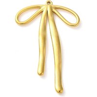 Pendentif en Acier Inoxydable 304, Charm en Nœud Papillon, Plaqué Or 18K — Breloques et pendentifs