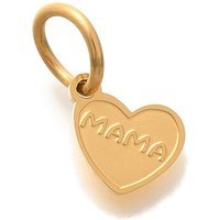 Charm Coeur Mama en Acier Inoxydable 304 pour la Fête des Mères avec Anneau — Breloques et pendentifs