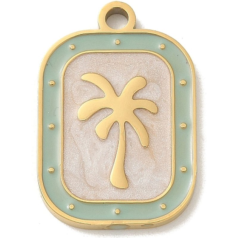 Pendentif en acier inoxydable 304 avec charme de palmier — Breloques et pendentifs
