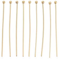 Épingles en Acier Inoxydable 304, Plaqué Or 18K, 40mm, 100pcs — Accessoires pour bijoux