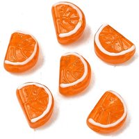 Handmade Lampwork Beads, Orange, 18-18.5x13.5x7.5-9mm — Jewelry Beads