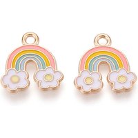 Charm en Émail Alliage Arc-en-Ciel en Or Clair — Breloques et pendentifs
