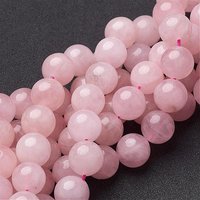 Brins de perles de quartz rose naturel, rond, 14mm, 28pcs/brin — Perles à bijoux
