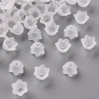 Capsules de Perles Acryliques Transparentes, Fleur de Tulipe, 2100pcs — Perles à bijoux