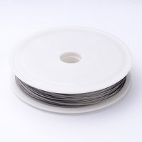 Original Color Tail Wire, Nylon-Coated Stainless Steel, 0.6mm, 72.17 Feet