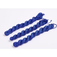 Nylon Jewelry Cord for Custom Woven Bracelets, Blue, 1mm, 260m