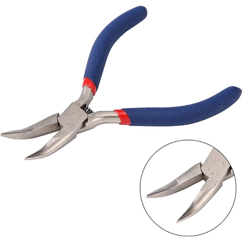 Jewelry Pliers #50 Steel Bent Nose with Random Pattern — Jewelry Making Tools