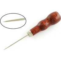 Awls à perles en acier inoxydable avec couverture en bois, brun noix de coco — Outils de création de bijoux