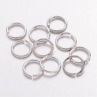 Anneaux Brisés en Laiton Couleur Platine, Sans Cadmium, 70pcs — Accessoires pour bijoux