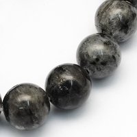 Natural Larvikite Round Beads Strands, 8.5mm, Hole 1.2mm, 47pcs — Jewelry Beads