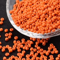 Dark Orange Glass Seed Beads for DIY Jewelry Making, 3mm — Jewelry Beads