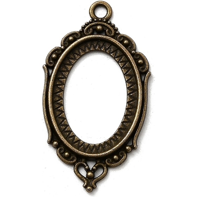 Réglages de cabochon en alliage de style tibétain vintage — Accessoires pour bijoux