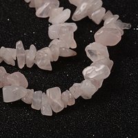 Natural Rose Quartz Beads Strands, Chip, 5-8mm, 0.3mm Hole — Jewelry Beads