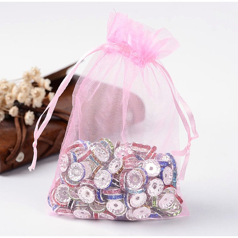 Sacs en Organza avec Cordon pour Mariages et Fêtes — Rangement et présentation