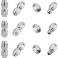 Attaches à vis ovales en acier inoxydable 304, résistant au ternissement, 12x5mm