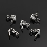 Embouts de Perles en Argent Sterling 925 - 6.5x3mm avec Trou de 1mm