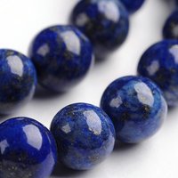 Brins de Perles de Lapis Lazuli Teinté et Naturel, 8mm — Perles à bijoux