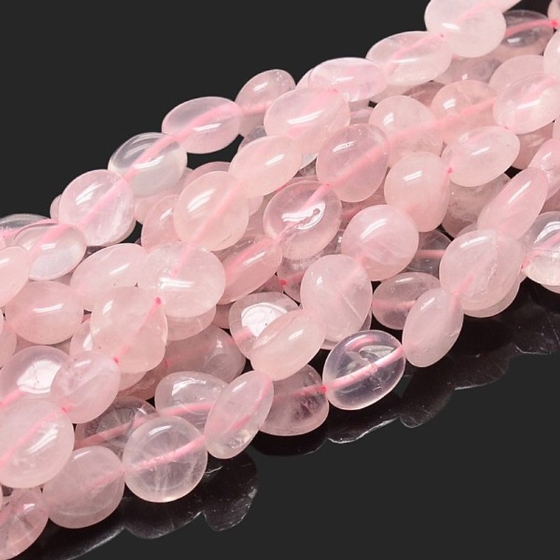 Brins de Perles Nuggets en Quartz Rose Naturel, 4-8x6-9x5-7mm — Perles à bijoux