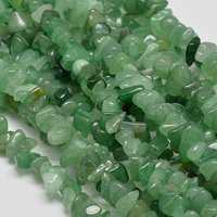 Brins de perles en aventurine naturelle, 5-8mm, 34 pouces — Perles à bijoux