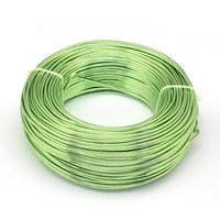Fil en aluminium anodisé, flexible de 18 AWG, vert gazon, 200m — Chaînes, fils et cordons