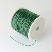 Fil en nylon tressé pour la fabrication de bijoux, vert mer foncé — Chaînes, fils et cordons