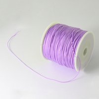 Fil de nylon tressé pour la création de bijoux, lilas, 0,5 mm, 150 verges — Chaînes, fils et cordons